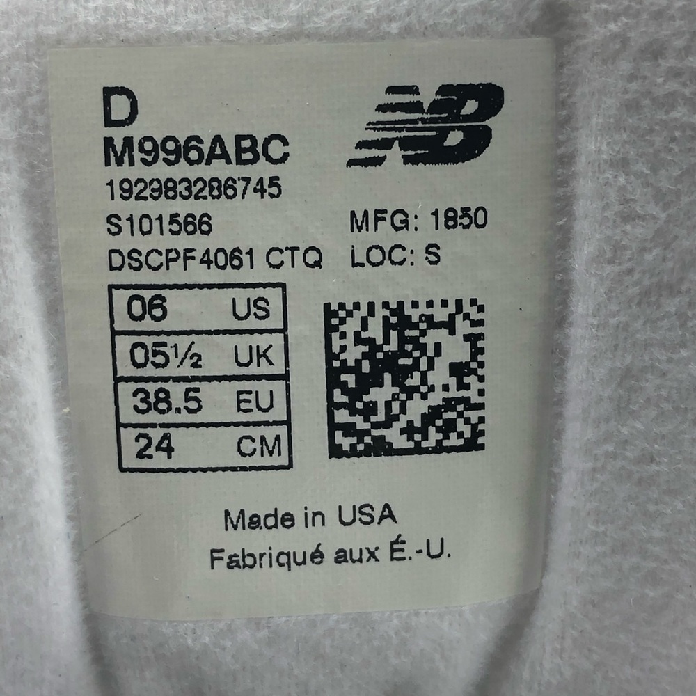 NEW BALANCE 996 Made in USA 40th Anniversary Sneakers - Picture 10 of 13